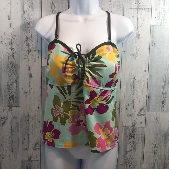 A & H Sportswear Floral Swimsuit Top Extra Large - Picture 1 of 8